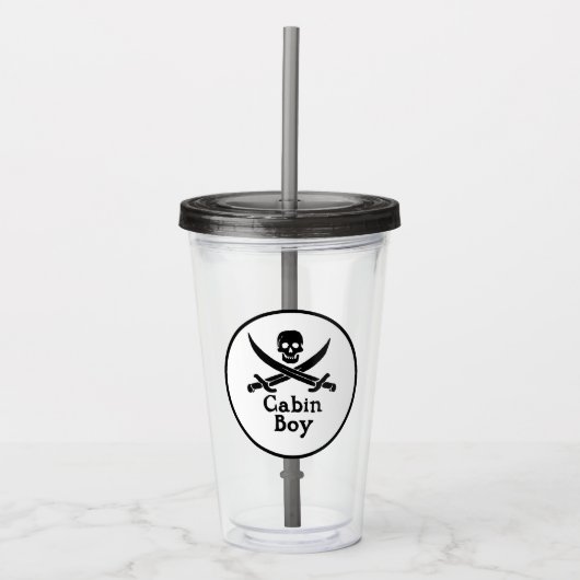 Kajuitjongen Acryl Drinkbeker (Voorkant)