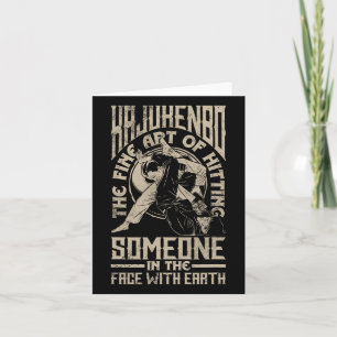 Kajukenbo slaat iemand grappig karate judo fusie kaart
