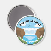 Kakabeka Falls Ontario Provincial Park Magnet (Recto/Verso)