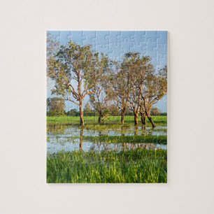 Kakadu billabong Northern Territory Australië Legpuzzel
