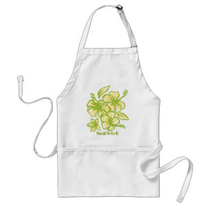 Kakahiaka Hibiscus Hawaiaanse koks schort