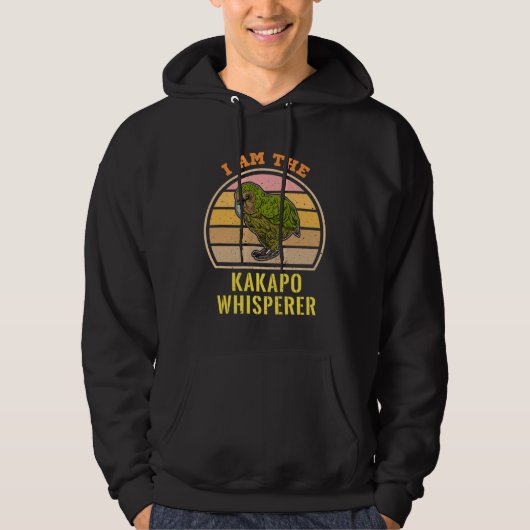 Kakapo birds biologist birdwatchig ornithologist hoodie (Voorkant)