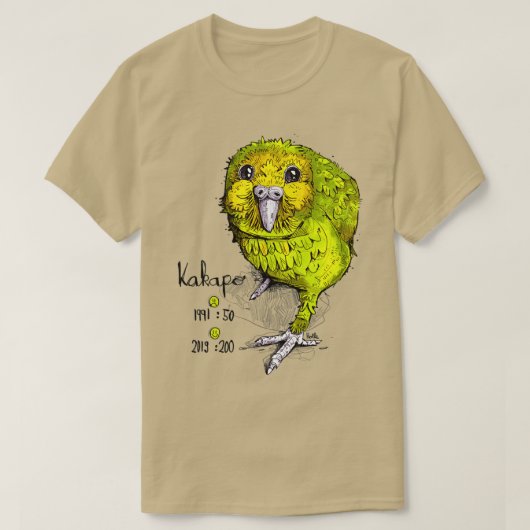 Kakapo door derholle t-shirt (Design voorkant)