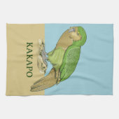 Kakapo illustratie theedoek (Horizontaal)