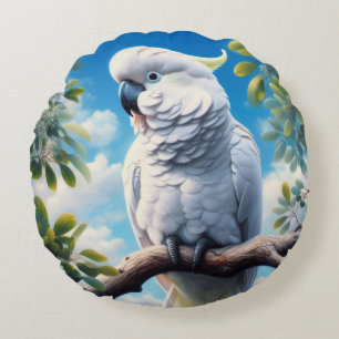 Kaketoe kunst rond kussen