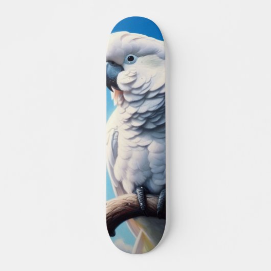 Kaketoe kunst skateboard (Voorkant)