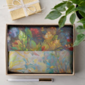 Kaketoe met kleurrijke bloemen Decoupage Tissuepapier (Geschenk)