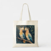 kaketoe-papegaaienpaar tote bag (Achterkant)