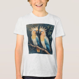 kaketoe-papegaaienpaar Tri-Blend shirt