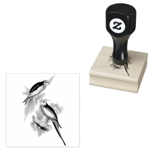 Kaketoe Vogels  illustraties Rubberstempel (Gestempeld)