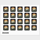 Kaketoereshulp Vogelmoeder Vierkante Sticker (Vel)