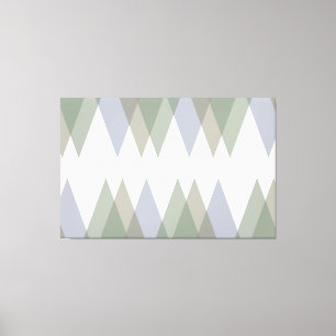 Kaki driehoeken canvas afdruk