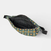 Kaki plaid tartan Fanny Pack (Ouvrir)