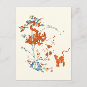 Kakiemon Dragon Tiger 1775 Briefkaart