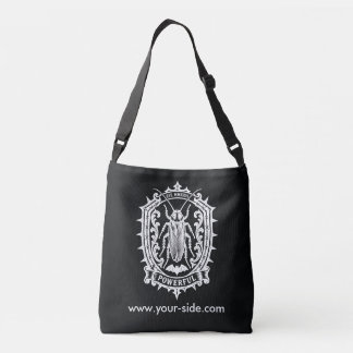 Kakkerlak vintage logo badge crossbody tas
