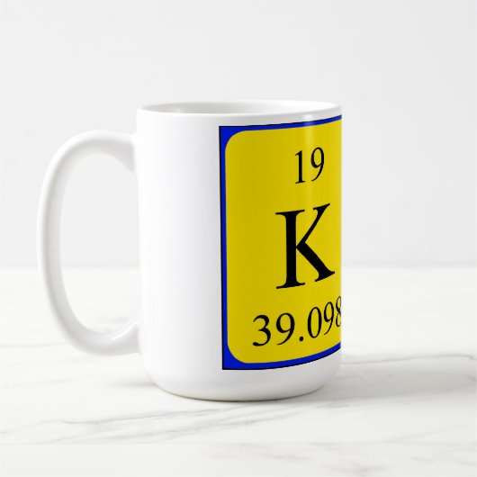 Kal nom de table périodique mug (Gauche)