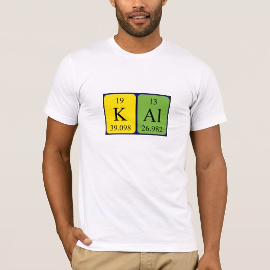 Kal periodiek table name shirt (Voorkant)
