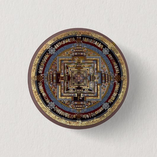 Kalachakra Mandala A Button (Voorkant)