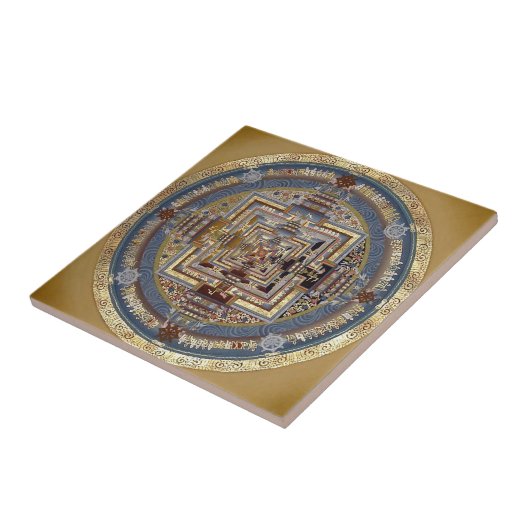 Kalachakra Mandala A Tile Tegeltje (Zijkant)