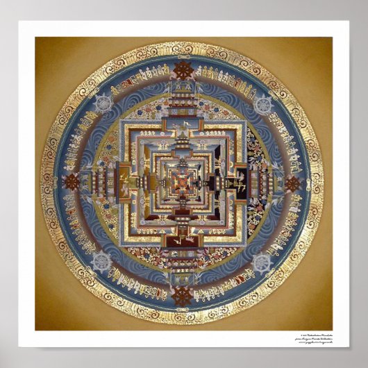 Kalachakra Mandala B Poster (Voorkant)