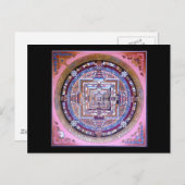 Kalachakra Mandala Briefkaart (Voorkant / Achterkant)
