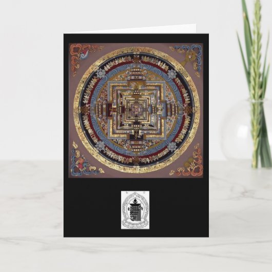 Kalachakra Mandala een Wenskaart Kaart (Voorkant)