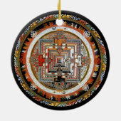 Kalachakra Mandala Keramisch Ornament (Achterkant)