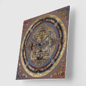 Kalachakra Mandala Une horloge murale (Angle)