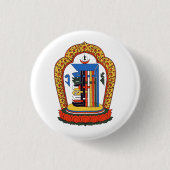 Kalachakra Mantra Tibetaans boeddhistisch Ronde Button 3,2 Cm (Voorkant)
