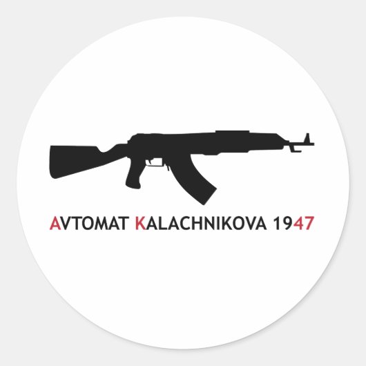 **KALACHNIKOV** RONDE STICKER (Voorkant)