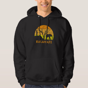 Kalahari Desert Elephant Meerkat Sunset Safari Hoodie
