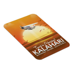 Kalahari Woestijn Avonturen reisposter Magneet
