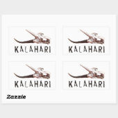 Kalahari woestijn in Afrika: Dode antilope Rechthoekige Sticker (Vel)