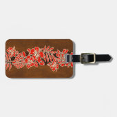 Kalaheo Hawaiian Hibiscus Tapa Bagagelabels (Voorkant horizontaal)