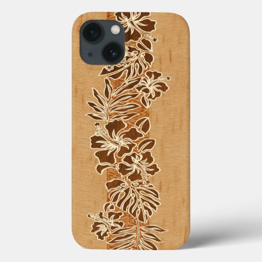 Kalaheo Hawaiian Hibiscus Tapa Case-Mate iPhone Case (Achterkant)
