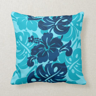 Kalakaua Border Hawaiian Hibiscus Kussens