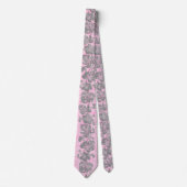 Kalakaua Border Hawaiian Hibiscus Two-side Printed Stropdas (Voorkant)