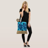 Kalakaua Hawaiian Hibiscus Monogram Beach Tote Bag (Op model)