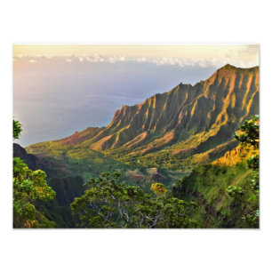 Kalalau Lookout - Kauai, Hawaii Foto Afdruk