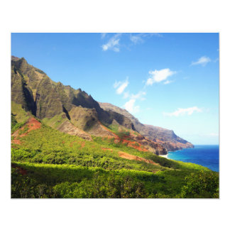 Kalalau Valley Kauai Hawaii Foto Afdruk