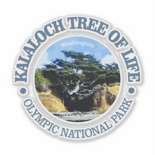 Kalaloch Tree of Life Sticker (Voorkant)