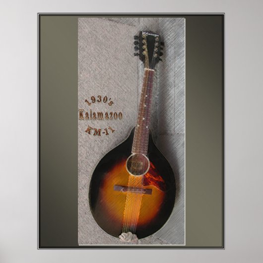 Kalamazoo Mandolin Print 1930 (Voorkant)