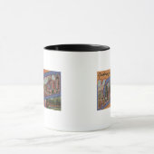 Kalamazoo, Michigan - Scenes met grote letters Mok (Midden)