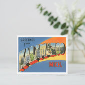 Kalamazoo, Michigan Vintage Big Letters Carte post (Debout devant)