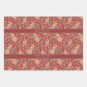 Kalamkari aangepaste begroeting inpakpapier vel (Voorkant 2)