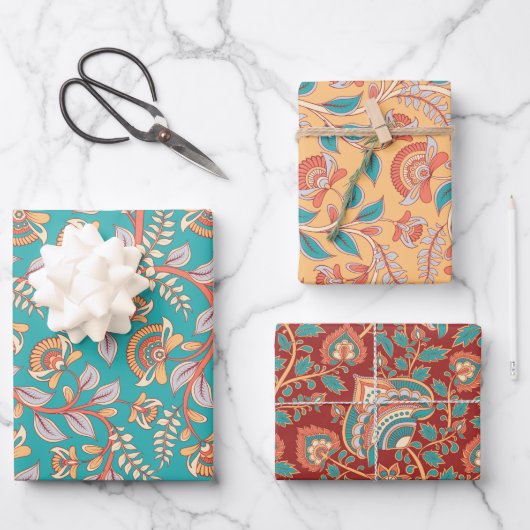 Kalamkari Inpakpapier Vel (Voorkant)