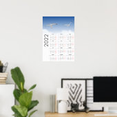 Kalandermuurkalender meeuwen 2022 - week startend poster (Thuiskantoor)