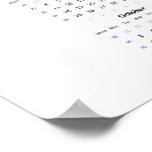 Kalandkalender 2022 Poster - Maandag eerst (Hoek)