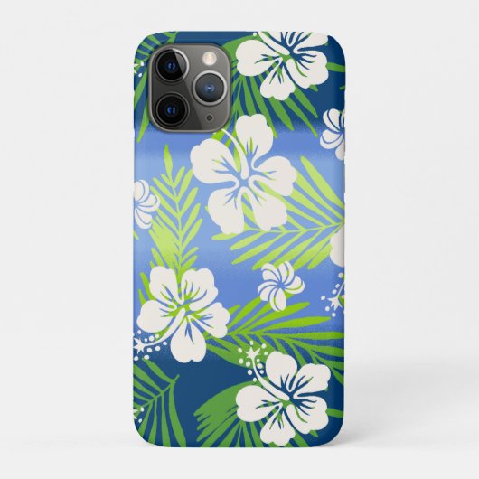 Kalani Tie Dye Blend Tropisch Hibiscus - Blauw Case-Mate iPhone Case (Achterkant)