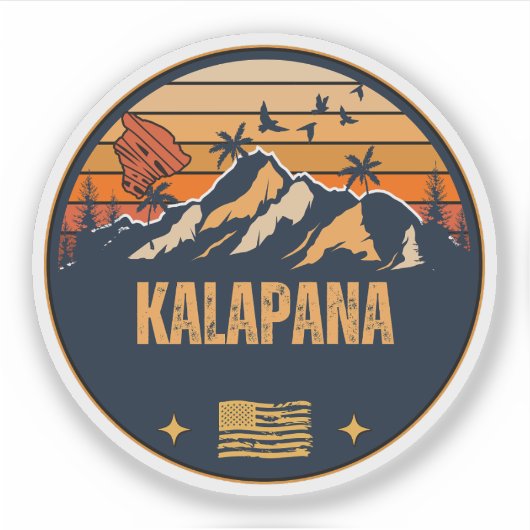 Kalapana, Hawaii Sticker (Voorkant)